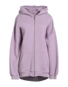 Hinnominate Woman Sweatshirt Lilac Size M Cotton In Purple