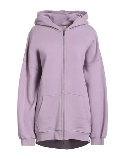 Hinnominate Woman Sweatshirt Lilac Size M Cotton In Purple