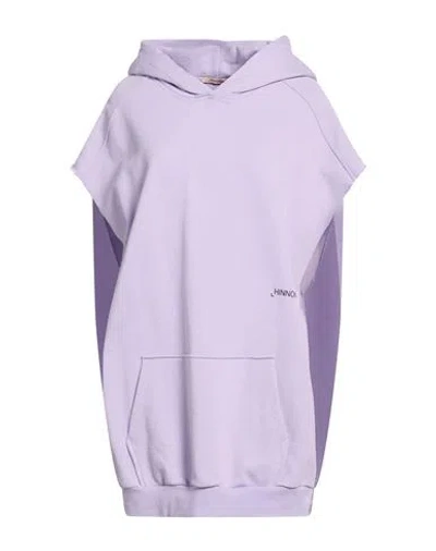 Hinnominate Woman Sweatshirt Lilac Size M Cotton In Purple