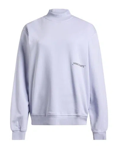Hinnominate Woman Sweatshirt Lilac Size M Cotton In Blue