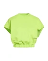 Hinnominate Woman Sweatshirt Lime Green Size Xs Cotton, Elastane