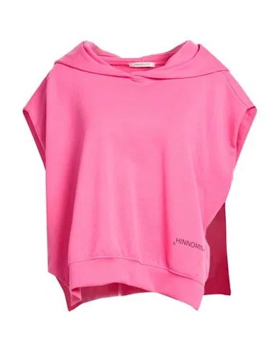 Hinnominate Woman Sweatshirt Magenta Size M Polyester, Modal, Elastane In Pink