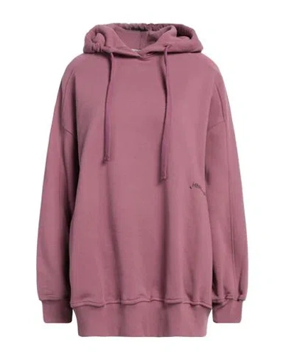 Hinnominate Woman Sweatshirt Mauve Size S Cotton In Purple