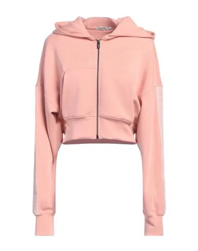 Hinnominate Woman Sweatshirt Pink Size M Modal, Polyester, Elastane In Pink