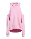 Hinnominate Woman Sweatshirt Pink Size S Polyester, Modal, Elastane