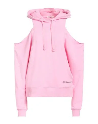 Hinnominate Woman Sweatshirt Pink Size M Cotton, Elastane