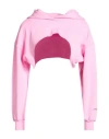 Hinnominate Woman Sweatshirt Pink Size S Cotton, Elastane In Multi
