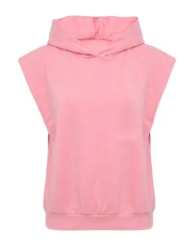 Hinnominate Woman Sweatshirt Pink Size S Modal, Polyester, Elastane