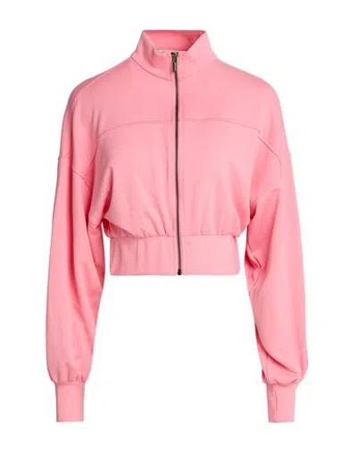 Hinnominate Woman Sweatshirt Pink Size Xs Viscose, Polyester, Elastane