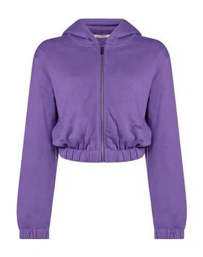 Hinnominate Woman Sweatshirt Purple Size M Cotton