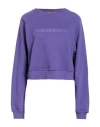 Hinnominate Woman Sweatshirt Purple Size S Cotton