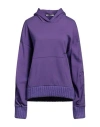Hinnominate Woman Sweatshirt Purple Size S Cotton, Elastane