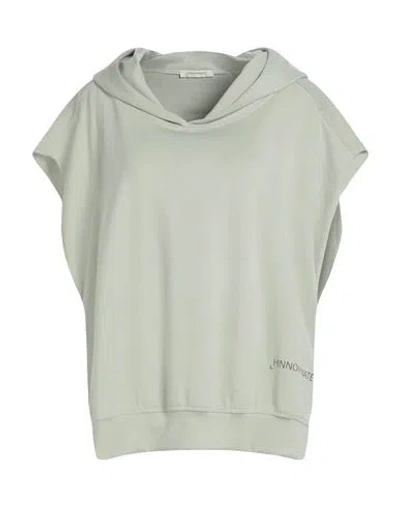 Hinnominate Woman Sweatshirt Sage Green Size L Polyester, Modal, Elastane