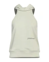 Hinnominate Woman Tank Top Sage Green Size M Cotton, Elastane In Sage Green