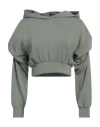 Hinnominate Woman Sweatshirt Sage Green Size M Modal, Polyester, Elastane In Sage Green