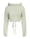 Hinnominate Woman Sweatshirt Sage Green Size Xxs Cotton In Sage Green