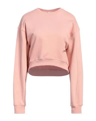 Hinnominate Woman Sweatshirt Salmon Pink Size L Cotton