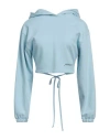 Hinnominate Woman Sweatshirt Sky Blue Size M Cotton