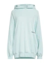Hinnominate Woman Sweatshirt Sky Blue Size M Cotton, Elastane