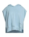 Hinnominate Woman Sweatshirt Sky Blue Size Xs Polyester, Modal, Elastane