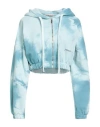 Hinnominate Woman Sweatshirt Sky Blue Size Xs Cotton