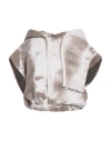 Hinnominate Woman Sweatshirt Taupe Size M Cotton In Grey