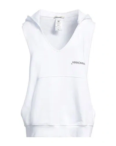 Hinnominate Woman Sweatshirt White Size M Cotton