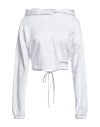Hinnominate Woman Sweatshirt White Size M Cotton