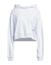 Hinnominate Woman Sweatshirt White Size M Cotton, Elastane