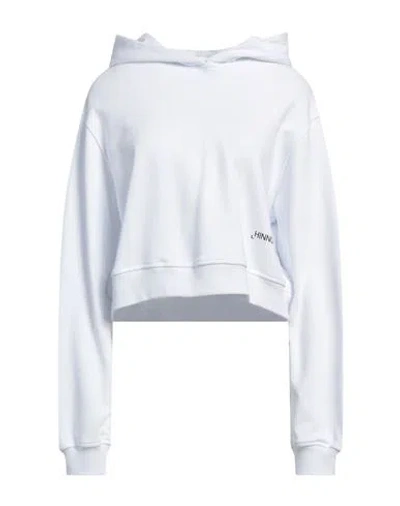 Hinnominate Woman Sweatshirt White Size M Cotton, Elastane