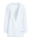 Hinnominate Woman Sweatshirt White Size S Cotton