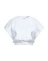 Hinnominate Woman Sweatshirt White Size S Cotton, Elastane