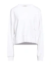 Hinnominate Woman Sweatshirt White Size S Polyester, Modal, Elastane