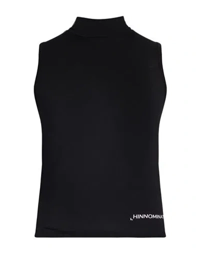 Hinnominate Woman T-shirt Black Size L Cotton, Elastane