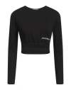 Hinnominate Woman T-shirt Black Size Xxs Cotton, Elastane In Black