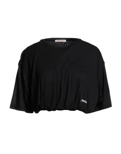 Hinnominate Woman T-shirt Black Size L Modal