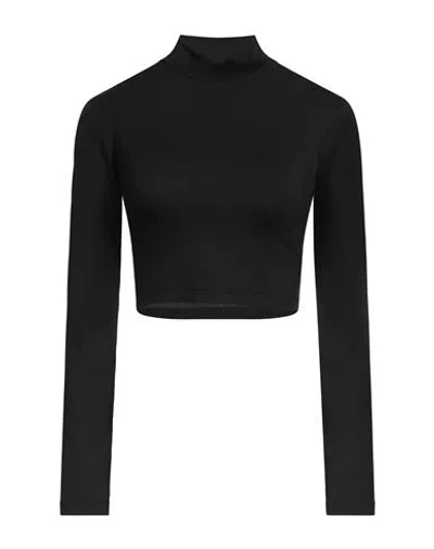 Hinnominate Woman T-shirt Black Size L Viscose, Elastane