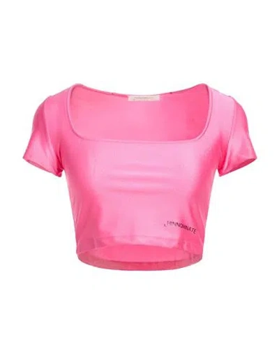 Hinnominate Woman T-shirt Fuchsia Size Xs Polyamide, Elastane In Pink