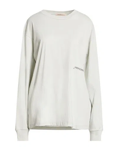 Hinnominate Woman T-shirt Light Grey Size S Cotton In Gray