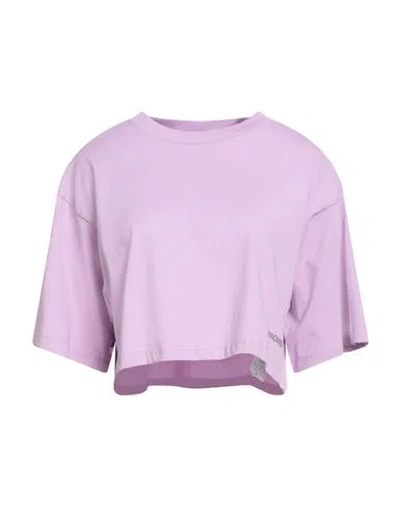 Hinnominate Woman T-shirt Lilac Size M Cotton In Purple