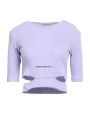 Hinnominate Woman T-shirt Mauve Size Xs Cotton, Elastane In Purple