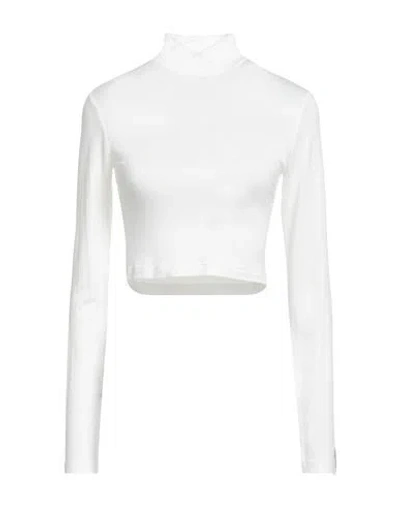 Hinnominate Woman T-shirt Off White Size L Viscose, Elastane