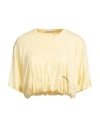 Hinnominate Woman T-shirt Pastel Yellow Size M Modal