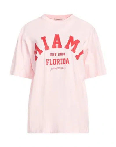 Hinnominate Woman T-shirt Pink Size M/l Cotton