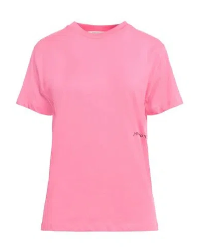 Hinnominate Woman T-shirt Pink Size S Cotton
