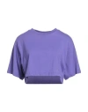 Hinnominate Woman T-shirt Purple Size M Cotton