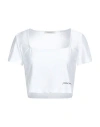 Hinnominate Woman T-shirt White Size M Polyamide, Elastane In White