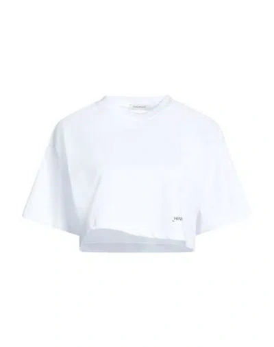 Hinnominate Woman T-shirt White Size Xs Cotton In Multi