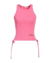 Hinnominate Woman Tank Top Magenta Size Xs Cotton, Elastane In Magenta