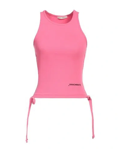 Hinnominate Woman Tank Top Magenta Size Xs Cotton, Elastane